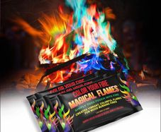 Magical Flames Create Colorful & Vibrant Flames for Fire Pit 25 Pack Campfire, Bonfire, Outdoor Fireplace Magical, Colorful, Rainbow, Mystic Flames