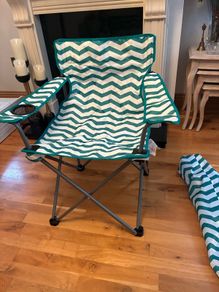 Metal/Fabric Folding Chair.