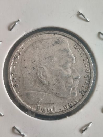 2 Reichsmarks WW2 silver German coins