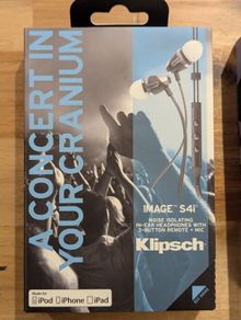 Klipsch S4i with microphone and 3 button remote