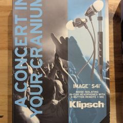 Klipsch S4i with microphone and 3 button remote