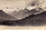 Antique Postcard Of Argeles-gazost - La Valle Et La Montagne D'auzun