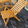 Outdoor Dining Set, Table + 4 Reclining Chairs, Like New Image 4
