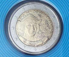 San Marino 2 Euro Brilliant Uncirculated Coin 2006 - Christopher Columbus - 2 Euro Commemorative Coin