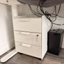 Electric sit to stand desk,chair and cabinet. Image 4