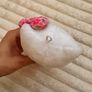Hello Kitty Sanio Sakura Kimono  pink floral  Mini approx. 14 cm. Used please see photos Image 9