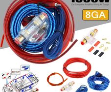 Car Amplifier Wiring Kit Gauge Power Cable Fuse Holder for Subwoofer Audio System Installation Universal Fit Vehicle Accessories