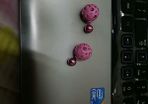 Double pink earring