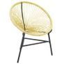 Garden Moon Chair Poly Rattan Beige Image 4