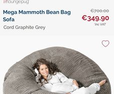 Giant bean bag