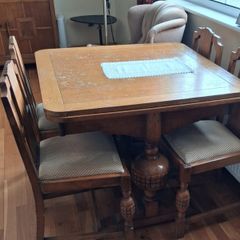 Table & Chairs & Matching Cabinet