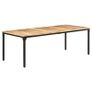 Dining Table 180x90x76 cm Rough Mango Wood Image 8