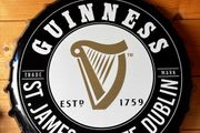 Guinness Bottle Cap Wall Display