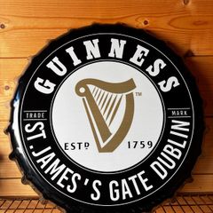 Guinness Bottle Cap Wall Display