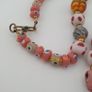 Antique Venetian Style Mix Eyes & Feather Desgin Glass Beads Necklace Image 9