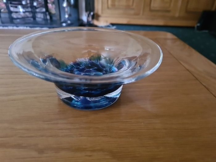 Jerpoint glass bowl,Glass,Gift.Home decor, Handmade glass bowl - Coloured glass