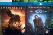 Batman Begins + The Dark Knight Blu-rays Christopher Nolan Superhero Movies