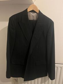 river island navy suit 38r