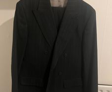 river island navy suit 38r
