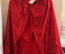 Claires Accessories Childrens Red Sequinned Devil Cape