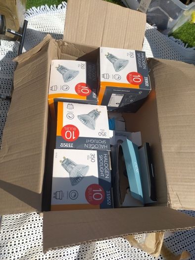 Two Ceilings lights with lots of GU10 bulbs