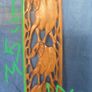 Hand-carved wooden elephant wall hanging Image 3