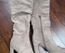 Una Healy Beige Knee Boots 6 / 39