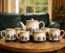 Newgrange Living Emma Pottery Tea Set, 7 Piece BRAND NEW