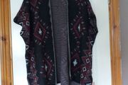 Ladies Colour Block Cape - One Size