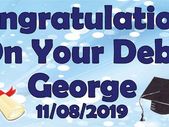 Personalised Debs Graduation Party Banner with photos
