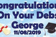 Personalised Debs Graduation Party Banner with photos