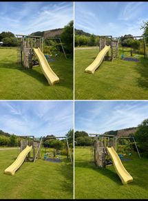 jungle gym tree house swing set