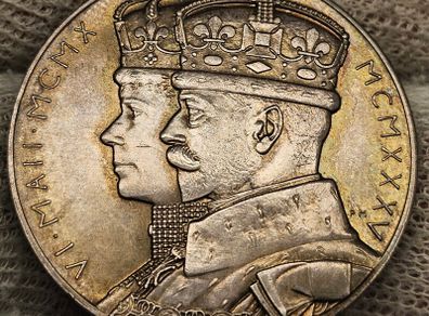 Great Britain 1935 Silver Medal George V Silver Jubilee Choice Uncirculated