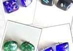 Handmade Glass Fused Cufflinks - FREE DELIVERY - Choose Colour