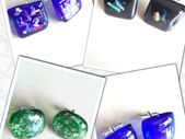 Handmade Glass Fused Cufflinks - FREE DELIVERY - Choose Colour