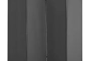 Room Divider, 4 Panel Room Dividers and Folding Privacy Screens, Fabric Partition Room Dividers for Office, Bedroom, Dining Room, Study, Freestanding, Light Gray