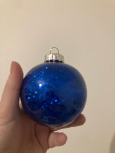 Personalised glitter bauble
