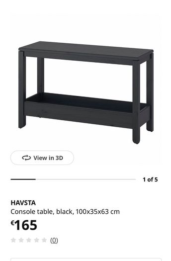 IKEA HAVSTA Console Table - Grey - Excellent Condition