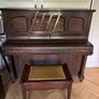 Upright piano and stool Image 4