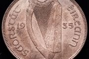 [#2636] - Ireland 1935 | Irish 1d | Irish One Penny  | KM.3 | UNC