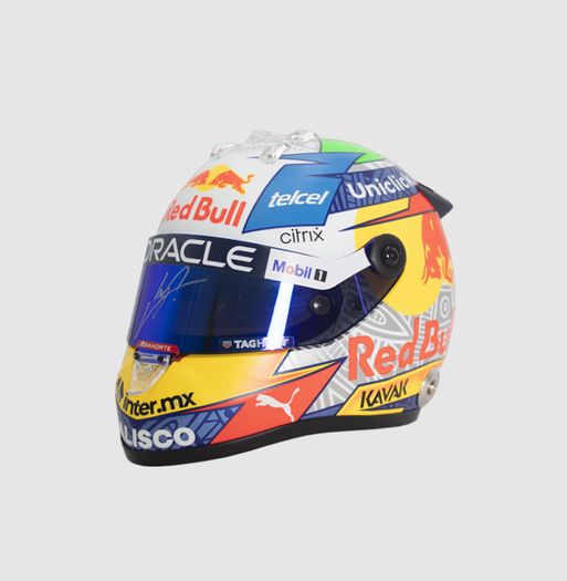 (Limited Time Offer, For EUR 999 Only) Authentic Sergio Perez Signed Red Bull Racing Helmet