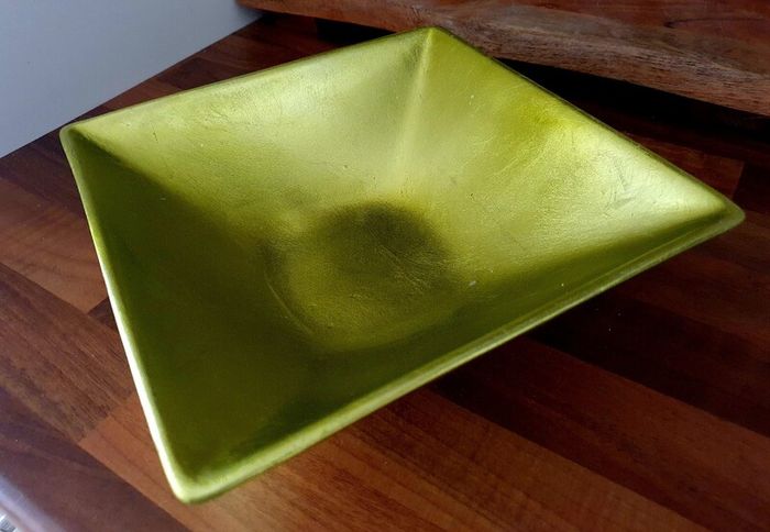 Decorative Square Bowl / Centrepiece - Green