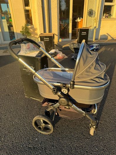 icandy peach double buggie travel system