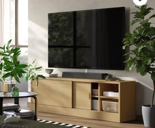 TONSTAD IKEA TV unit oak veneer