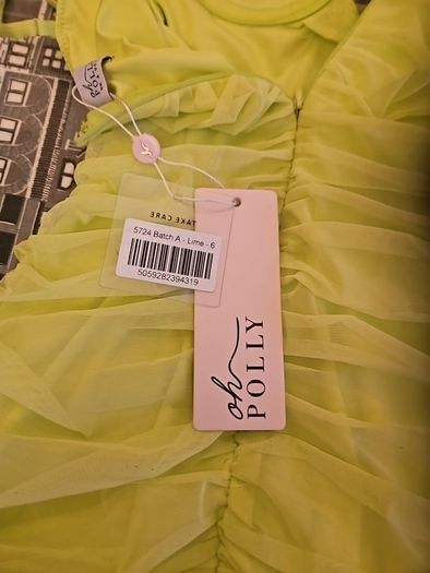 Oh polly lime green mini dresd