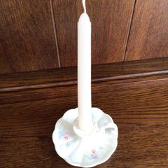 Bone China Wee Willie Winkie style chamber stick candle holder
