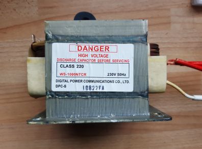 Whirlpool Microwave Transformer WS-1000TCR