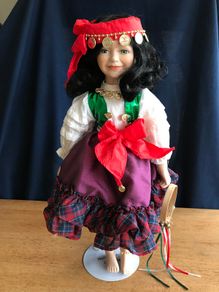 Vintage Porcelain Doll - Gypsy 'Rosa'
