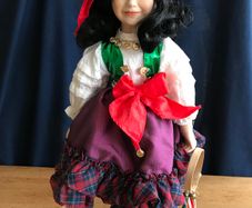 Vintage Porcelain Doll - Gypsy 'Rosa'