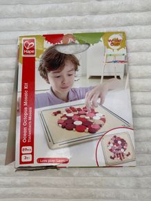 Hape Ocean Octopus Wooden Mosaic Wall Arts and Crafts Kit Damaged Box Please see pictures